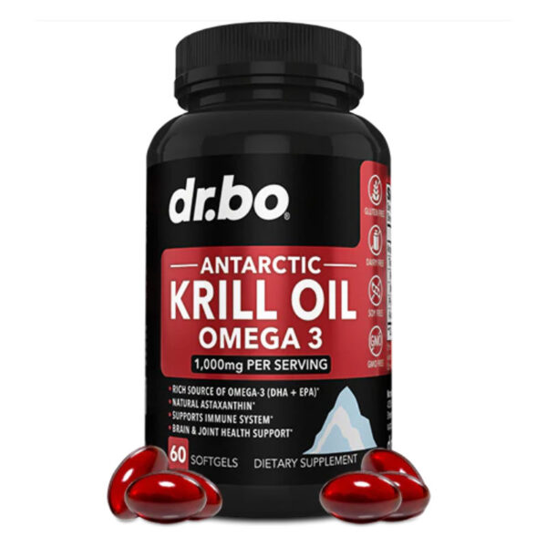 Dr.bo Antarctic Krill Oil Omega 3 – 60 Softgels - Image 1