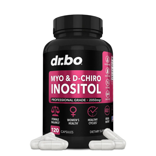 Dr.bo Myo-Inositol & D-Chiro Inositol – 120 Capsules - Image 1