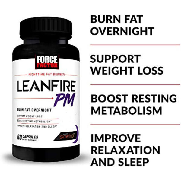Force Factor LeanFire PM – 60 Vegetable Capsules - Image 2