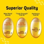 HerbTonics Omega-3X Fish Oil High EPA 450 mg & DHA 300 mg 180 Softgels - Image 3