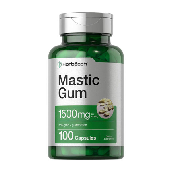 Horbäach Mastic Gum Capsules 1500mg – 100 Capsules - Image 1