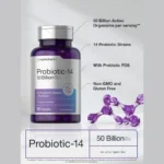 Horbäach Probiotics with Prebiotics | 60 Capsules | 50 Billion Active Organisms - Image 4