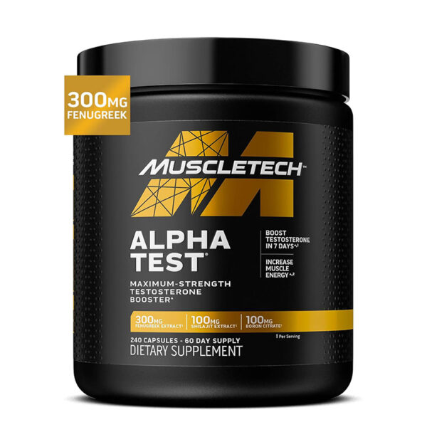 MuscleTech Alpha Test – 240 Capsules - Image 1