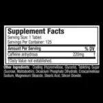 Muscletech, Platinum Caffeine, 220 mg, (125 Tablets) - Image 2