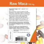 NOW Foods Maca 750mg (90 Capsules) - Image 2