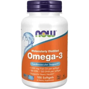 NOW Foods, Omega-3 Fish Oil 1000 mg (100 Softgels)