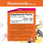 NOW Niacinamide 500mg – 100 Capsules - Image 2