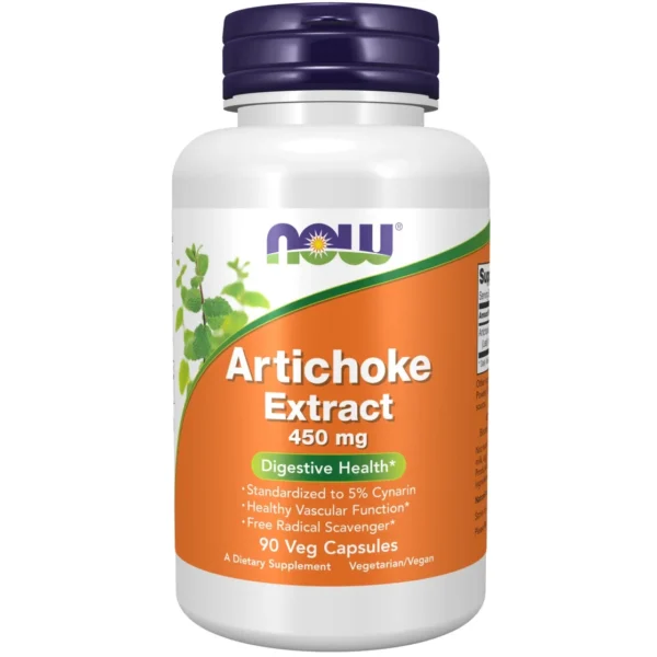 Now Foods Artichoke Extract 450 mg 90 Veg Capsules - Image 1
