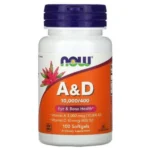 Now Foods Vitamin A & D 10000/400 (100 Softgels)