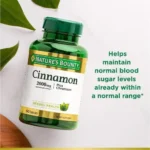 Nature's Bounty, Cinnamon Plus Chromium, 2,000 mg, (60 Capsules) - Image 3