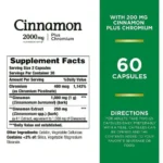 Nature's Bounty, Cinnamon Plus Chromium, 2,000 mg, (60 Capsules) - Image 2