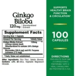 Nature’s Bounty, Ginkgo Biloba ,120 mg, 100 Capsules - Image 2