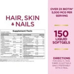 Nature’s Bounty Advanced Hair Skin and Nails (150 Capsules) - Image 2