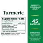 Nature's Bounty Tumeric 538 mg (45 Capsules) - Image 2