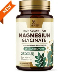 Nature’s Nutrition Magnesium Glycinate 250mg (120 Tablets)
