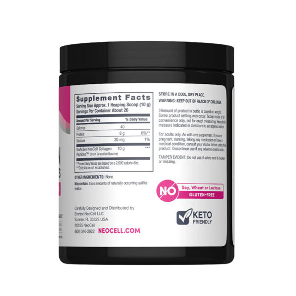 NeoCell Grassfed Collagen Peptides 200g Powder - Image 2
