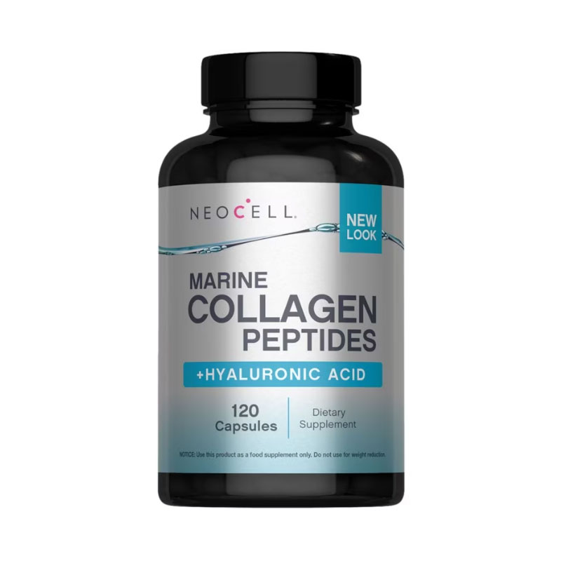 Neocell-Marine-Collagen-120-Capsules-with-Hyaluronic-Acid-1 NeoCell, Marine Collagen Peptides + Hyaluronic Acid, 120 Capsules - Image 1
