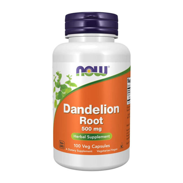 Now Dandelion Root 500 mg – 100 Veg Capsules - Image 1