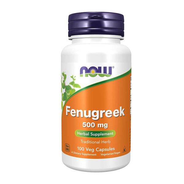 Now Fenugreek 500 mg -100 veg capsules - Image 1
