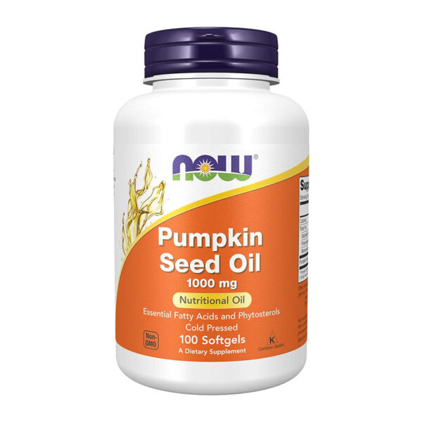 Now Foods Pumpkin Seed Oil 1000 mg – 100 Softgels - Image 1