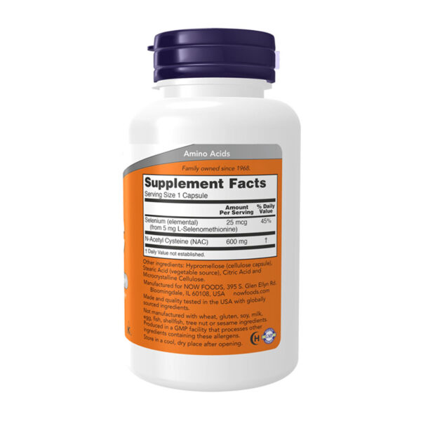 Now NAC 600mg – 100 capsules - Image 2