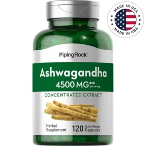 Piping Rock Ashwagandha 4500 Mg (120 Capsules)