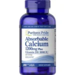 Puritan's Pride, Absorbable Calcium 1200 mg with Vitamin D 1000 IU (200 Softgels)