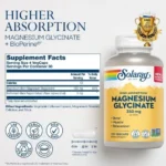 Solaray Magnesium Glycinate 350Mg (120 Capsules) - Image 3