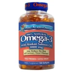 Pure Alaska Omega-3 Wild Alaskan Salmon Fish Oil 1000mg (180 Capsules)