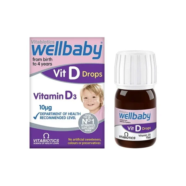 Vitabiotics Wellbaby Vit D Drops 10µg – 30ml - Image 2