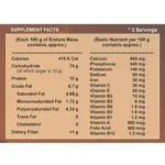 Endura Mass Weight Gainers / Mass Gainers (500 g) - Image 3