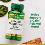Nature’s Bounty, Calcium Magnesium Zinc with Vitamin D3, 100 Tablets - Image 3