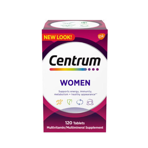 Centrum Multivitamin for Women, Multivitamin/Multimineral Supplement – 120 Tablets - Image 1