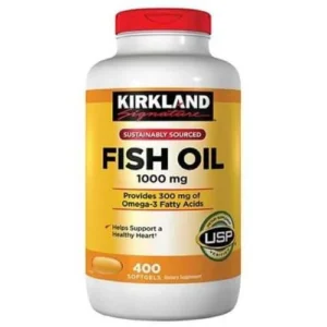 Kirkland Signature, Fish Oil 1,000mg, Omega-3 (400 Capsules)