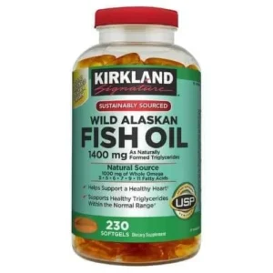 kirkland, Wild Alaskan, Fish Oil 1400 mg (230 Capsule)
