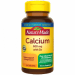 Nature Made Calcium 600 mg with Vitamin D3 (60 Tablets)
