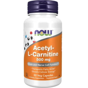 NOW Foods, Acetyl-L- Carnitine, 500 mg, 50 Veg Capsules
