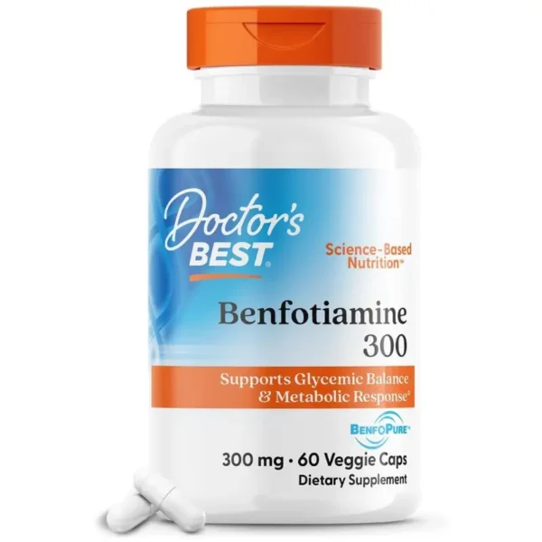 Doctor’s Best Benfotiamine 300 mg (60 Veg Capsules) - Image 1