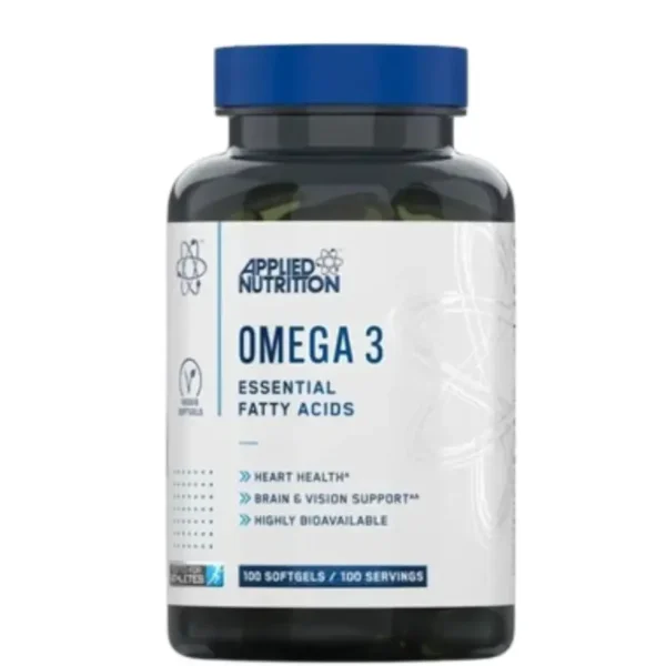 Applied Nutrition Omega 3 Essential Fatty Acids for Health (100 Softgels) - Image 1