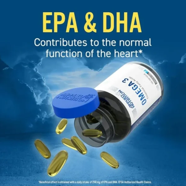 Applied Nutrition Omega 3 Essential Fatty Acids for Health (100 Softgels) - Image 3