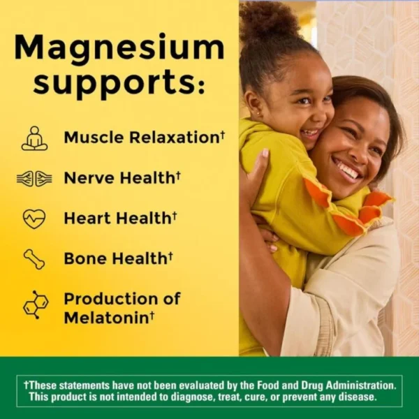Nature Made Magnesium Glycinate 200 mg | 60 Capsules - Image 3