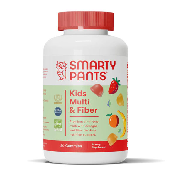 SmartyPants Kids Plus Multi & Fiber – 120 Gummies - Image 1