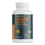 Bronson Basics Vitamin K2 D3 (MK7) Supplement (120 Tablets)