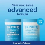 Vital Proteins Grass Fed Collagen Peptides Advanced Powder Supplement, with Hyaluronic Acid + Vitamin C, Unflavored (265g) - Image 2