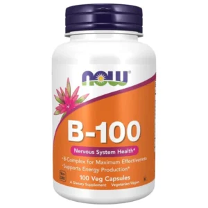 NOW Foods Supplements, Vitamin B-100, Nervous System Health (100 Capsules)