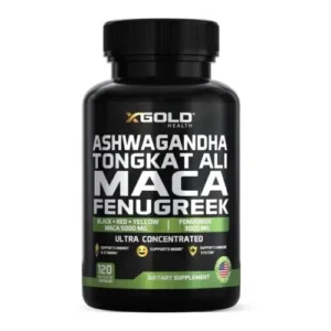 X Gold Ashwagandha Tongkat Ali Maca Fenugreek Ultra Concentrated – 120 Capsules