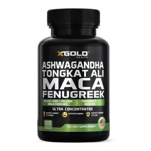 1-33-500x500.jpg X Gold Ashwagandha Tongkat Ali Maca Fenugreek Ultra Concentrated – 120 Capsules - Image 1