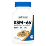 Nutricost, KSM-66, Ashwagandha Root Extract – 60 Capsules