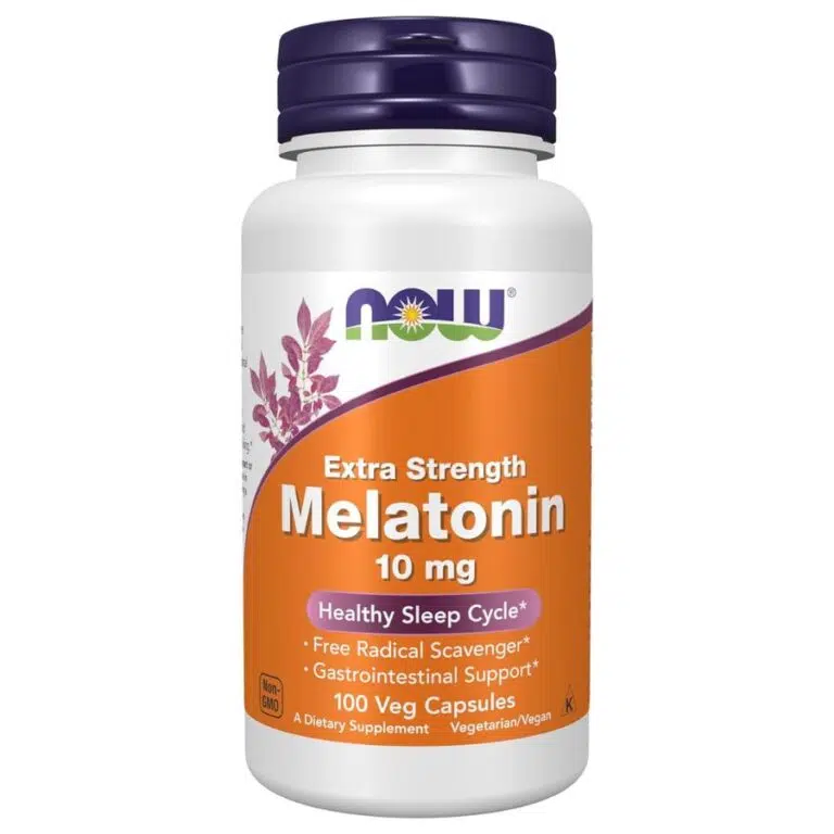 2-8-768x768.jpg NOW Foods Supplements, Melatonin, Extra Strength 10 mg (100 Capsules) - Image 1