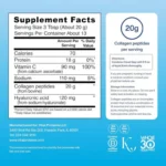 Vital Proteins Grass Fed Collagen Peptides Advanced Powder Supplement, with Hyaluronic Acid + Vitamin C, Unflavored (265g) - Image 4